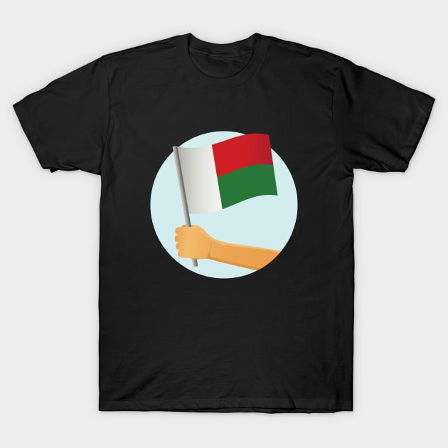 Madagascan Flag T-Shirt by Awarrie